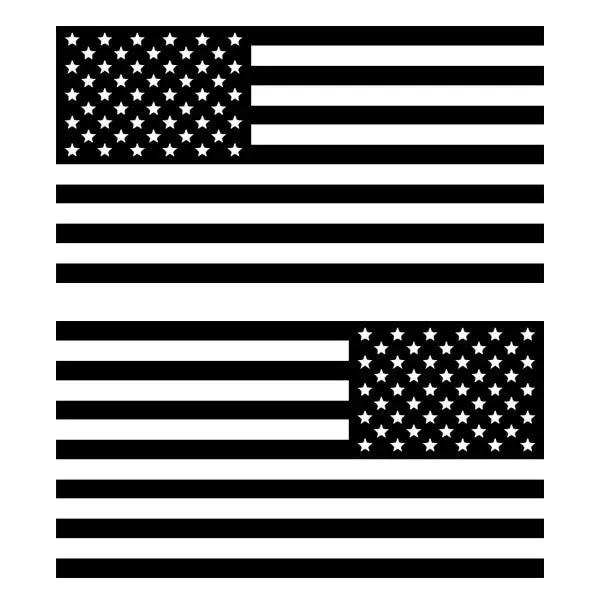Tactical Military Usa Flag Decal (Come In Pairs) 1