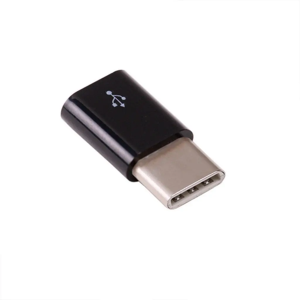 Usb Micro-B To Usb-C Adapter (Black) 1