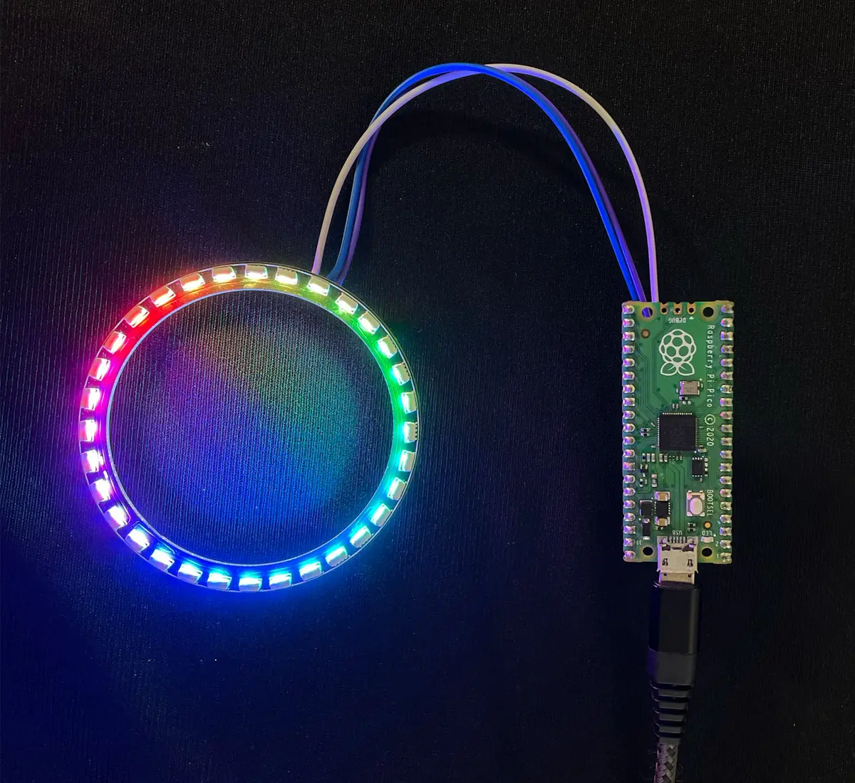 Ws2812b Right Angle Rgb Led Ring 1