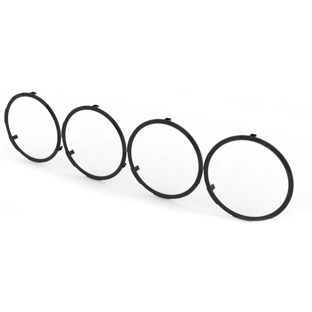 Vent Ring Kit - Black - Fits 2016-2023 Toyota Tacoma 1
