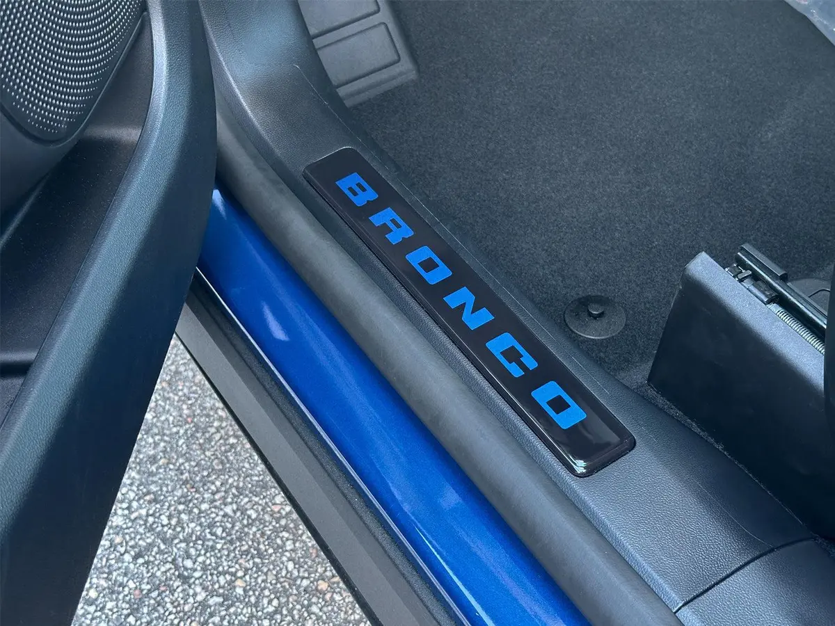 Tufskinz Premium Front Door Sill Accent Overlays for 2021–2024 Ford Bronco Sport