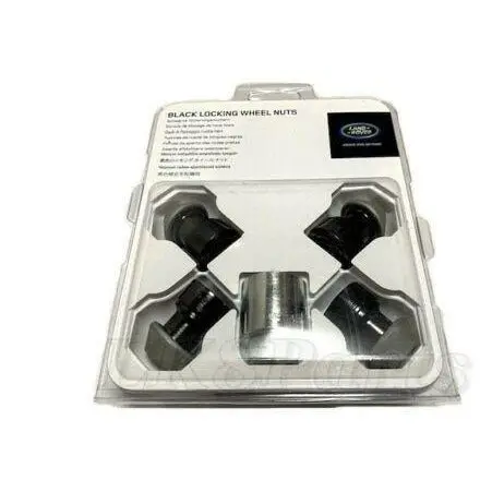 Gloss Black Finish Locking Wheel Lug Nut Set Genuine 1