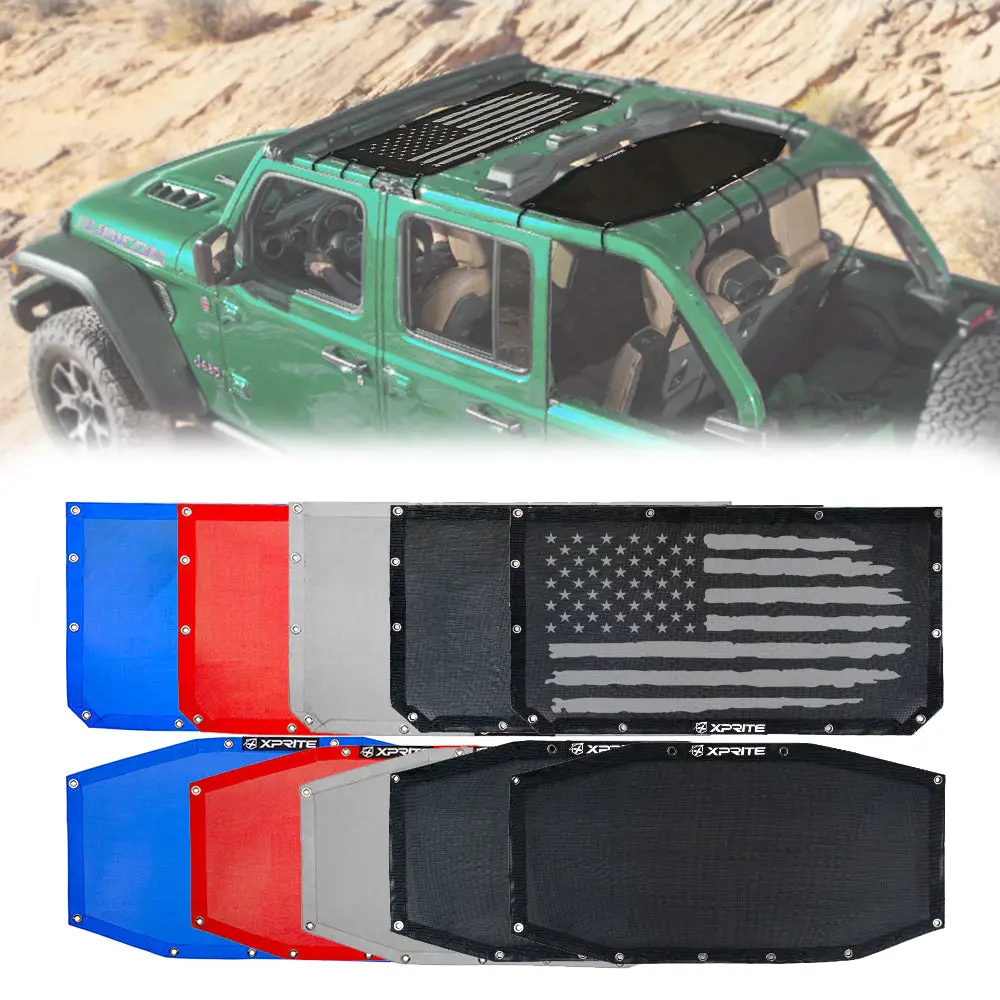 Jeep Bikini Mesh Sunshade Top For Wrangler Jlu 1