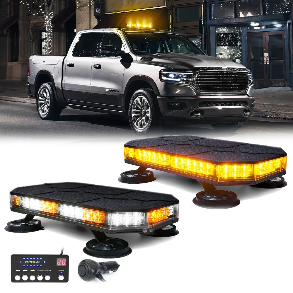 Mini Emergency Rooftop Light Bar With Magnetic Base | Ranger G2 Series 1