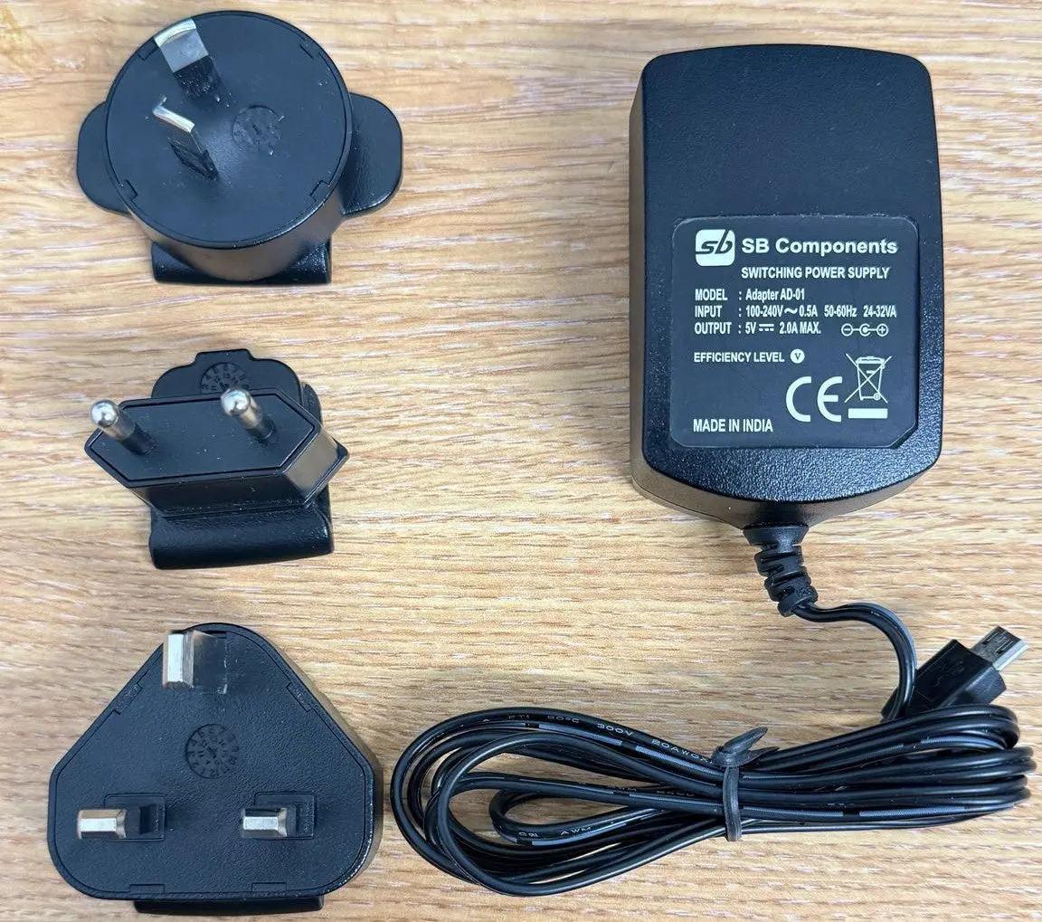 Raspberry Pi 3 Power Supply 5V 2.0A (Uk Power Supply) - 1.2 Meter 1