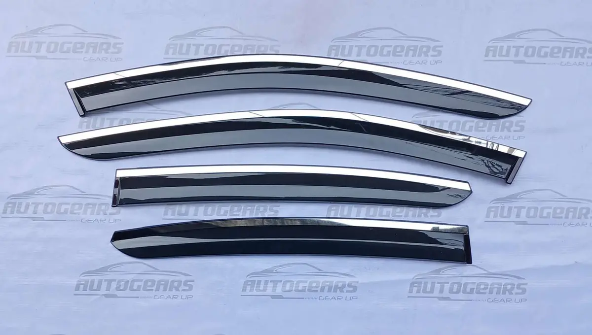 Subaru Xv (2018 - 2023) Rain Visor With Chrome Trim V2 1