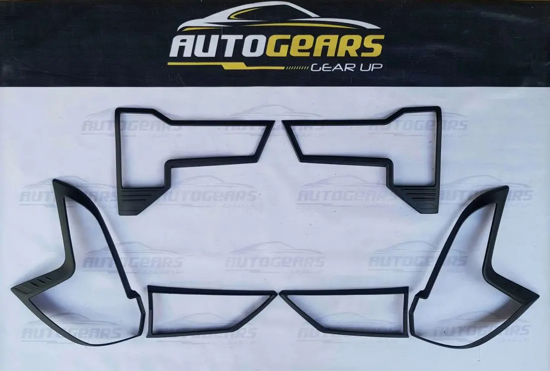 Mitsubishi Xpander (2023 - 2025) Headlight And Tail Light Cover Set Matte Black V2 1