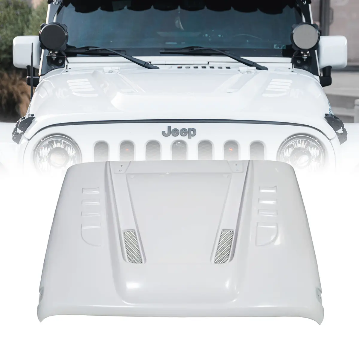 Jeep Wrangler Jk Fiberglass Hood | Transformer Series 1