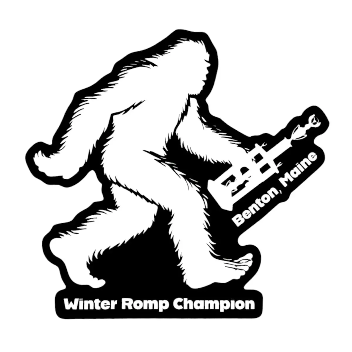 Yeti Winter Romp Champion Sticker 4X4 Limited Edition 1