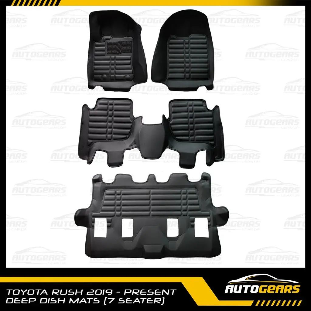Toyota Rush (2018 - 2025) 7-Seater Deep Dish Mats / Matting 1