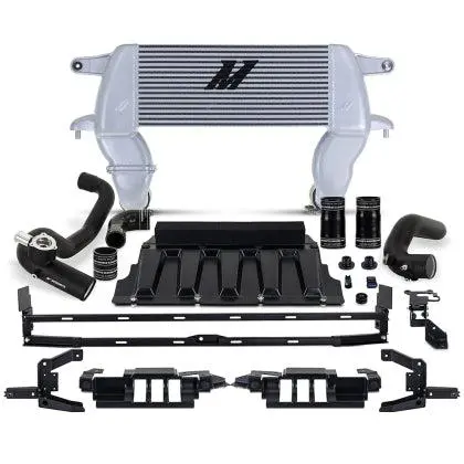 Mishimoto High-Mount Intercooler Kit For 2021-2024 Ford Bronco 2.3L (Silver Intercooler, Black Pipes) | Mmint-Br23-21Hkslbk 1