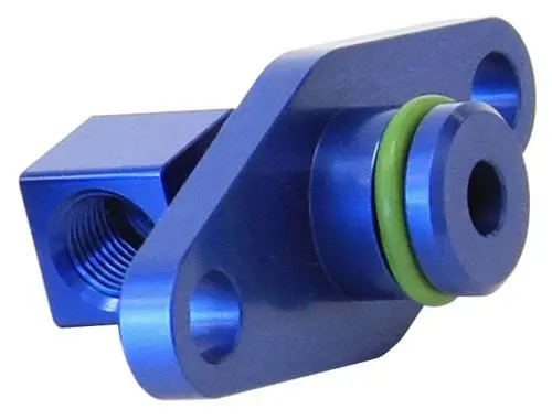 Af64-2067 Blue Anodized Fuel Rail Adapter Fitting 1