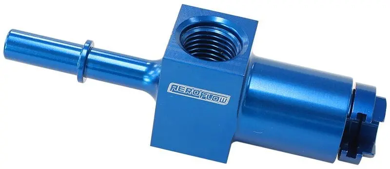 Blue Efi Push-On Fuel Fitting – 3/8" Female-To-Male An Adapter For High-Flow Fuel Systems (Af905-02) 1