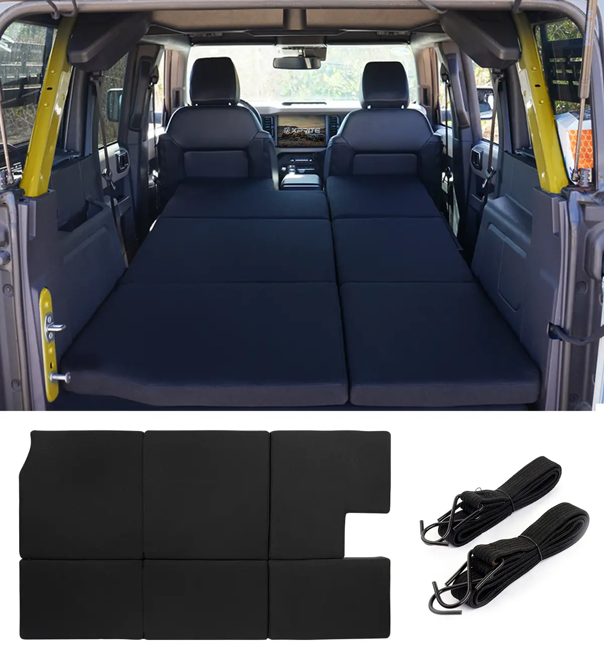 Xprite 1.6Inch Premium Camping Mattress For Ford Bronco 2021–2025 1