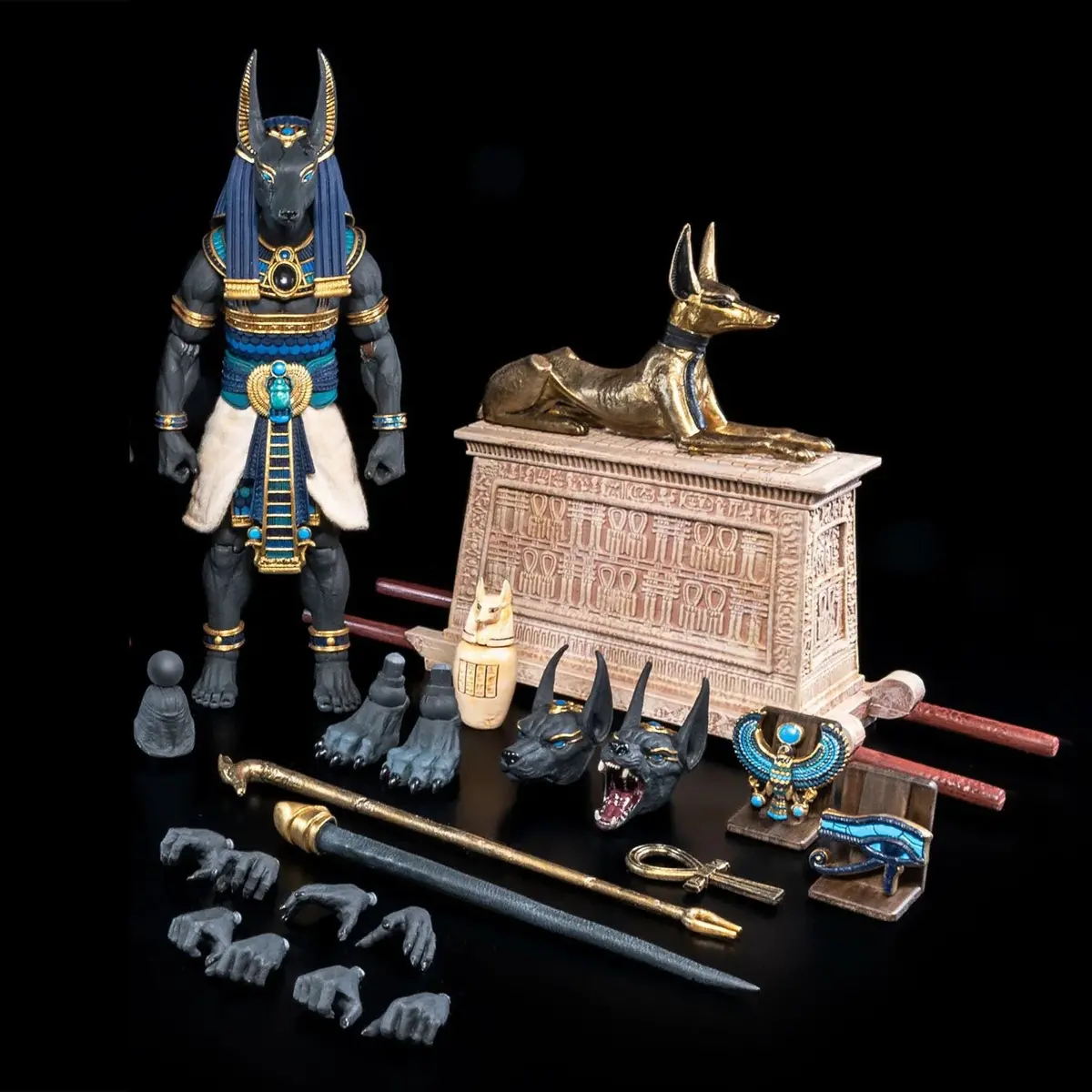 Figura Obscura Exclusive Anubis (Black & Blue Version) 1