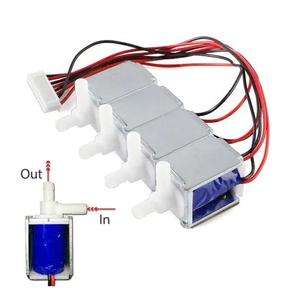 Dc 12V Four-Way Valve For Smart Plant Watering Kit 2.1 1