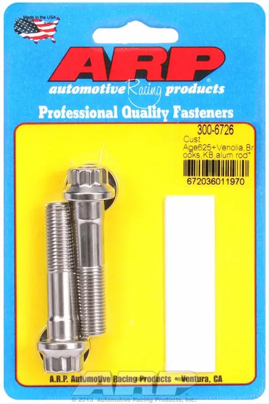 Arp 300-6726 Connecting Rod Bolt Set – Aerospace-Alloy, Torque-To-Yield Design 1