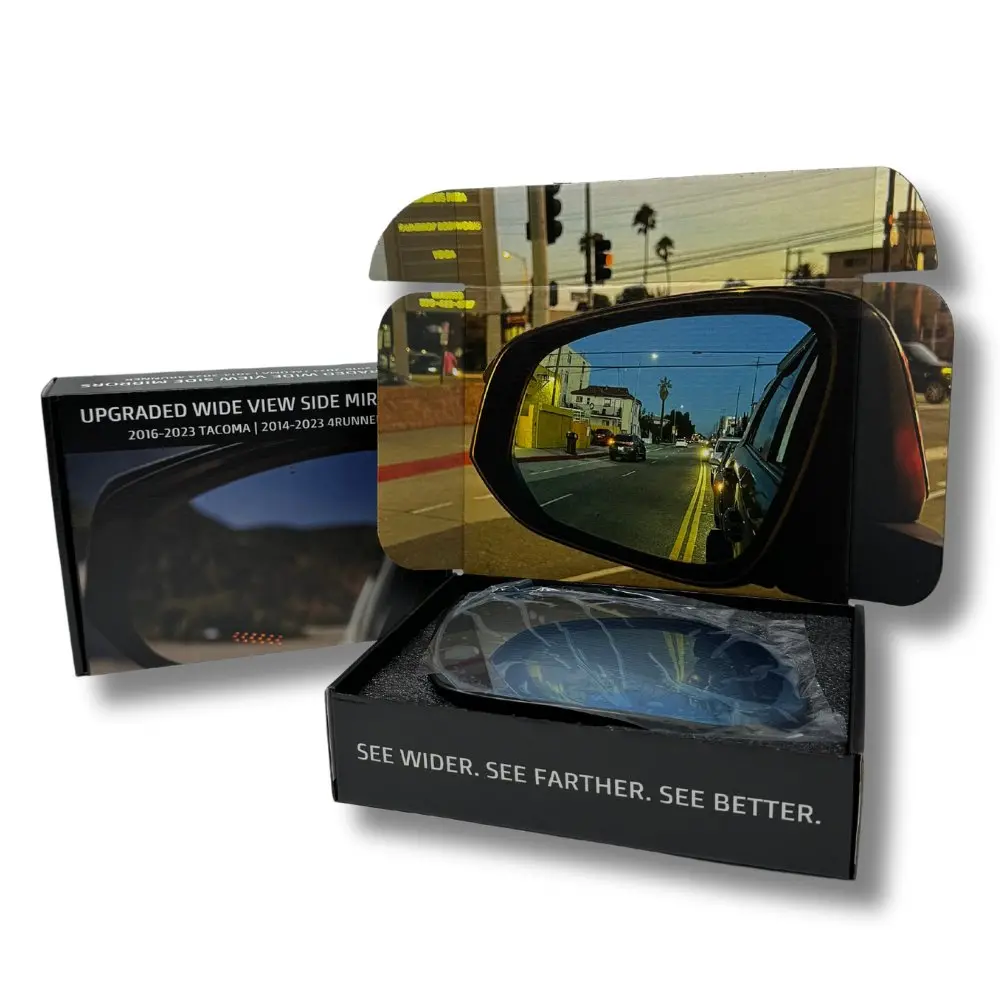 Upgraded Wide View Side Mirrors Fits 2024+ Toyota Tacoma 1