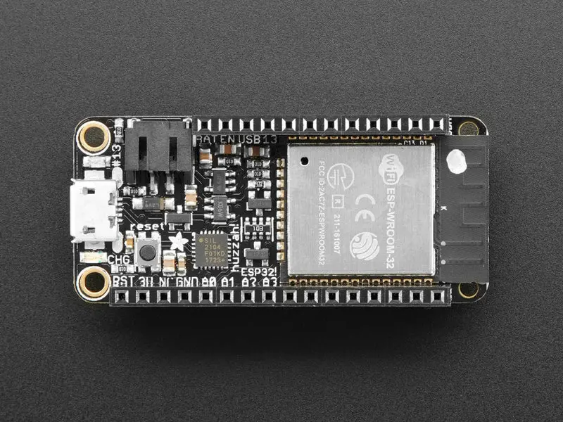 Assembled Adafruit Huzzah32 – Esp32 Feather Board (With Stacking Headers) 2