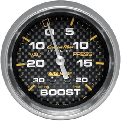 Autometer Carbon Fiber Ultra-Lite Analog Gauge – 2-1/16" 1