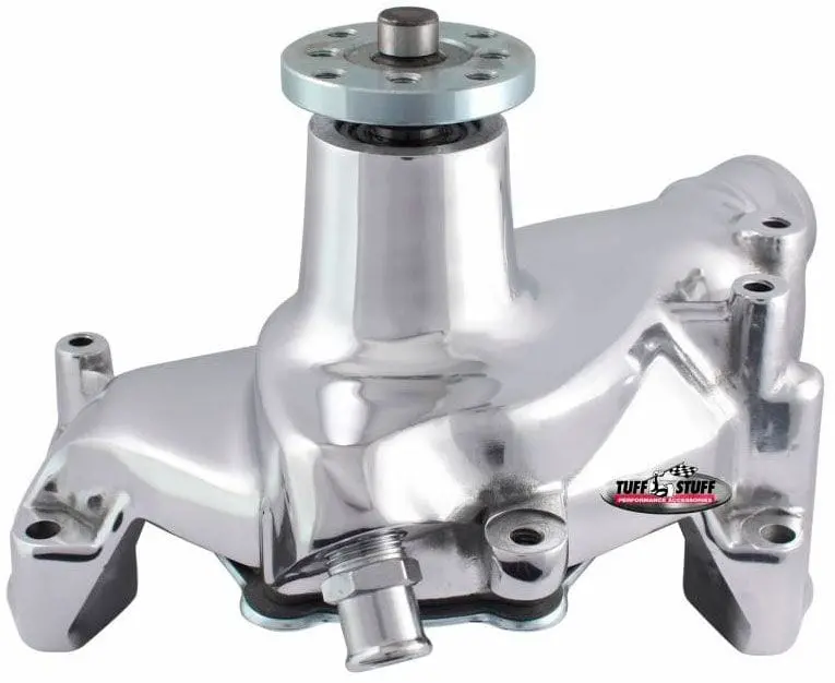 Chrome-Finished Long-Style Aluminum Water Pump – Smooth Polished Surface 1