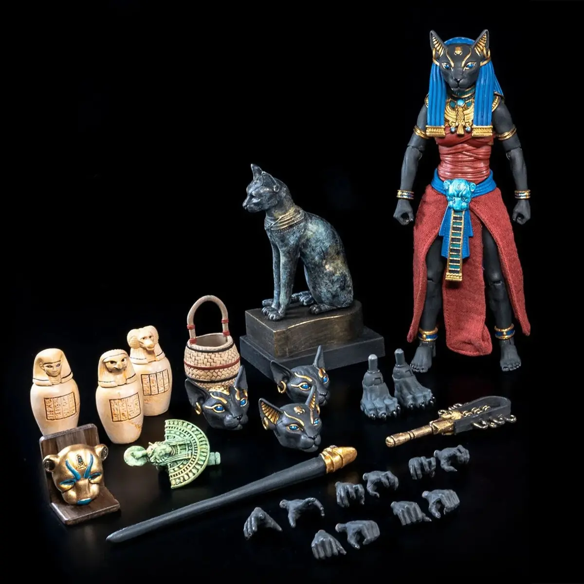 Figura Obscura Exclusive Bastet (Black & Red Version) 1
