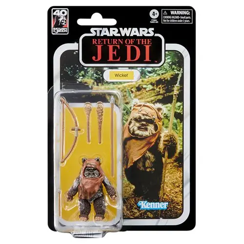 Star Wars The Black Series Return Of The Jedi 40Th Anniversary 6-Inch Wicket The Ewok Action Figure 1