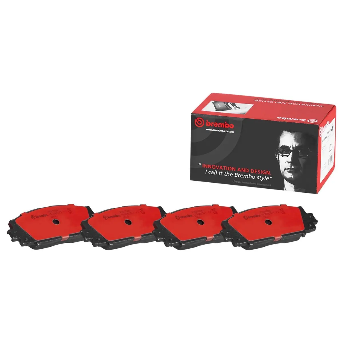 Brembo P83106N Ceramic Brake Pads – Nao Formula For Quiet, Low-Dust Stopping Power 1