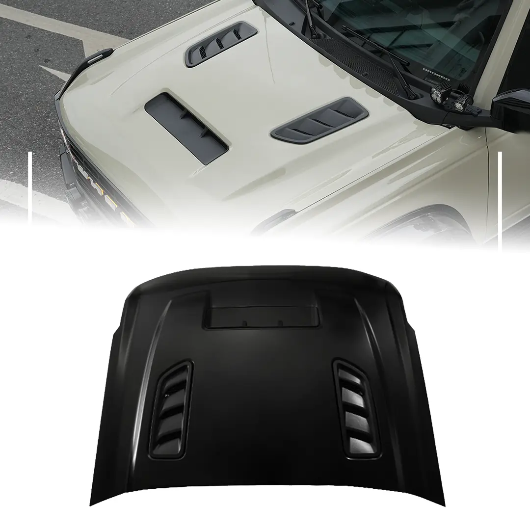 Unpainted Steel Vented Ford Bronco Hood | Untamed Series 1