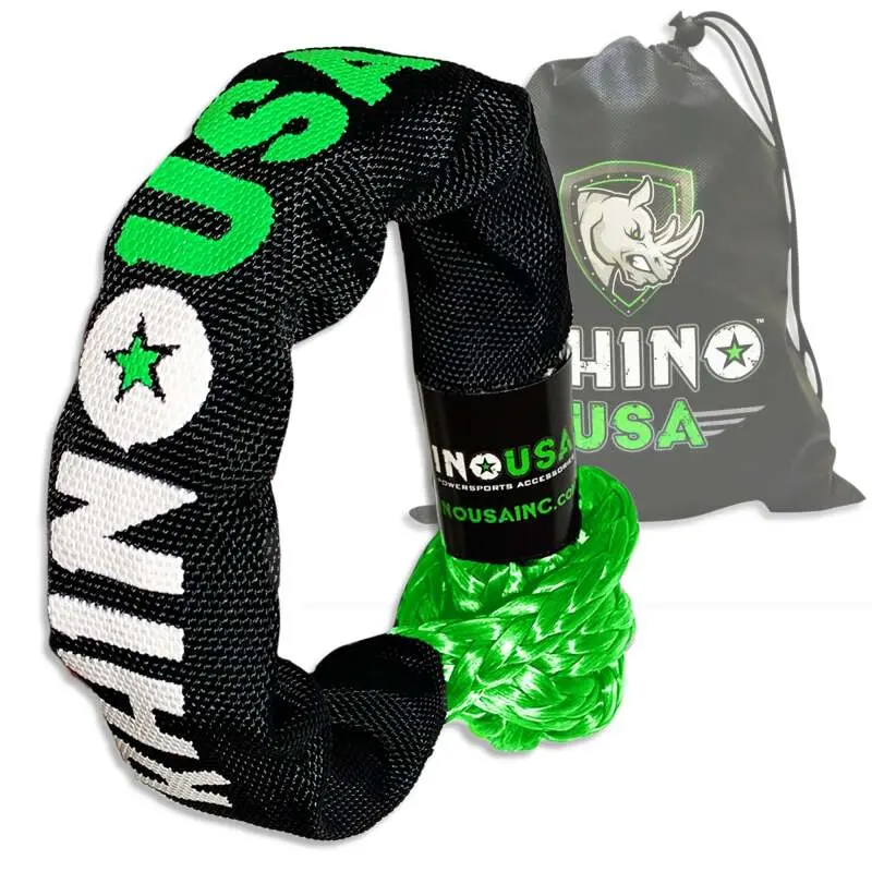 Rhino Usa Synthetic Soft Shackle Green | Sftshack-12-Grn-1 1