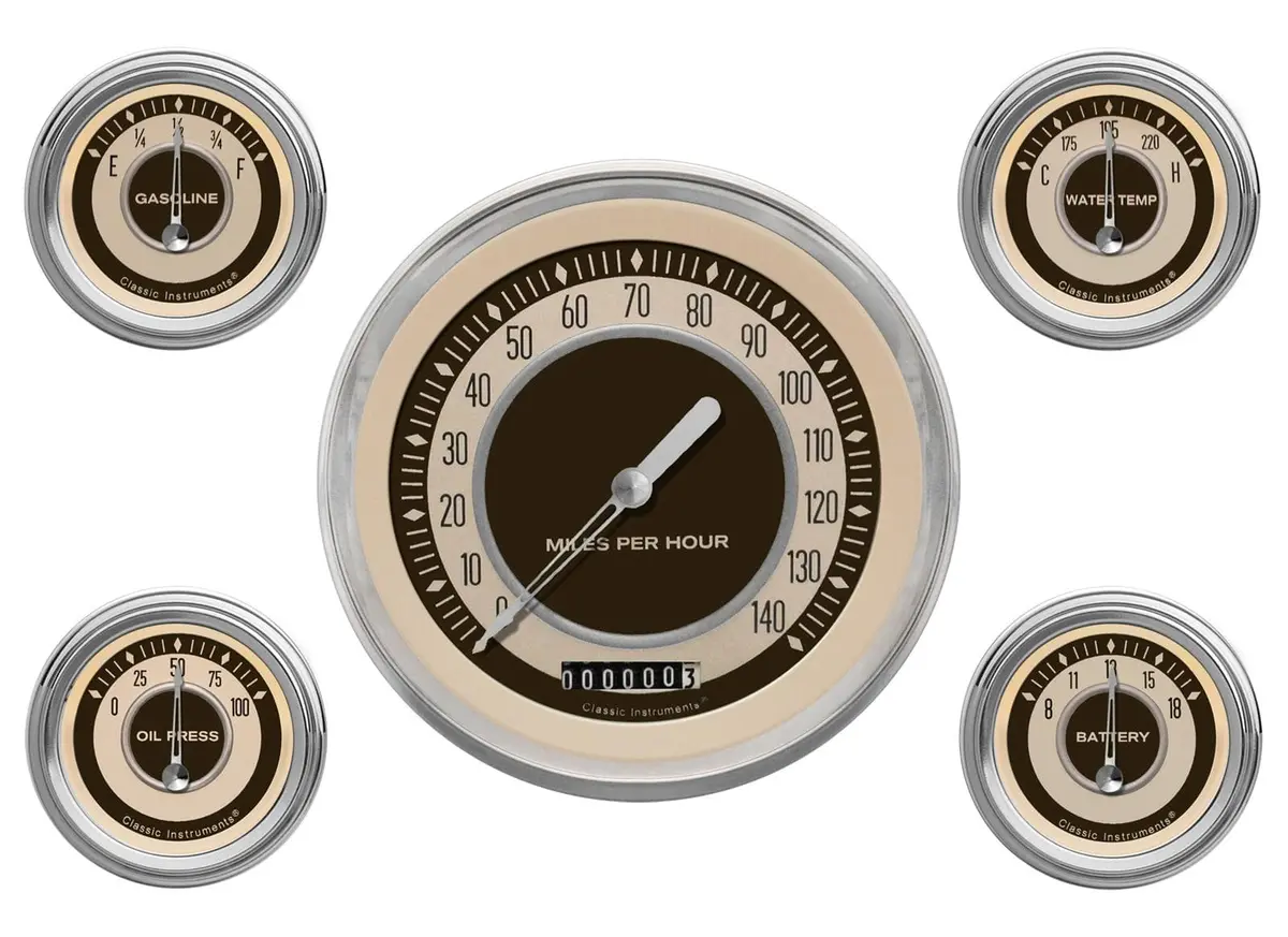 Classic Instruments Nostalgia Vt Series Gauge Set – Nt54Slc 1