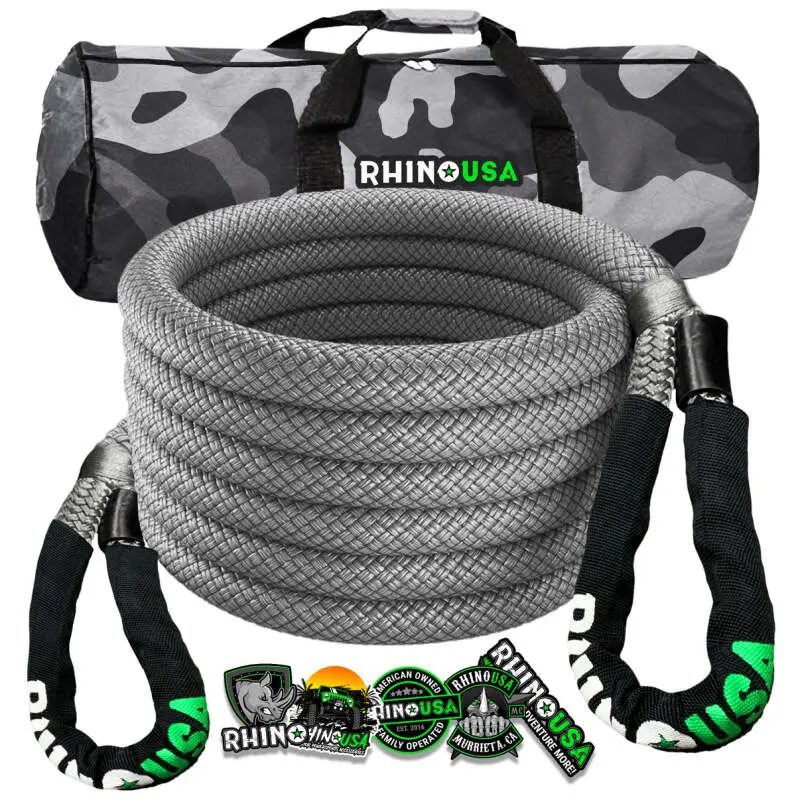 Rhino Usa Kinetic Energy Recovery Rope (5/8In X 20Ft) Gray | Krope-58X20-Gry 1
