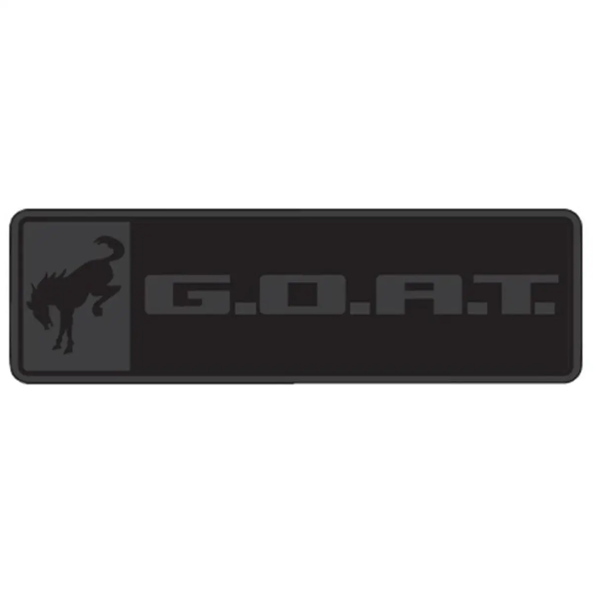 Ford Performance Bronco/Bronco Sport G.O.A.T. Badge - Black/Black | M-1447-Goatblk 1