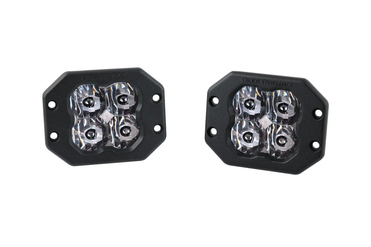 Ss3 Sae/Dot White Pro Flush Mount Led Pods 1
