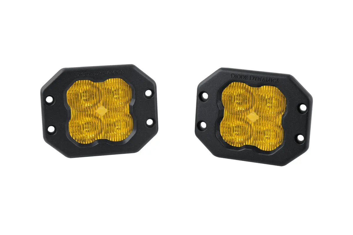 Ss3 Sae Yellow Pro Flush Mount Led Pods 1