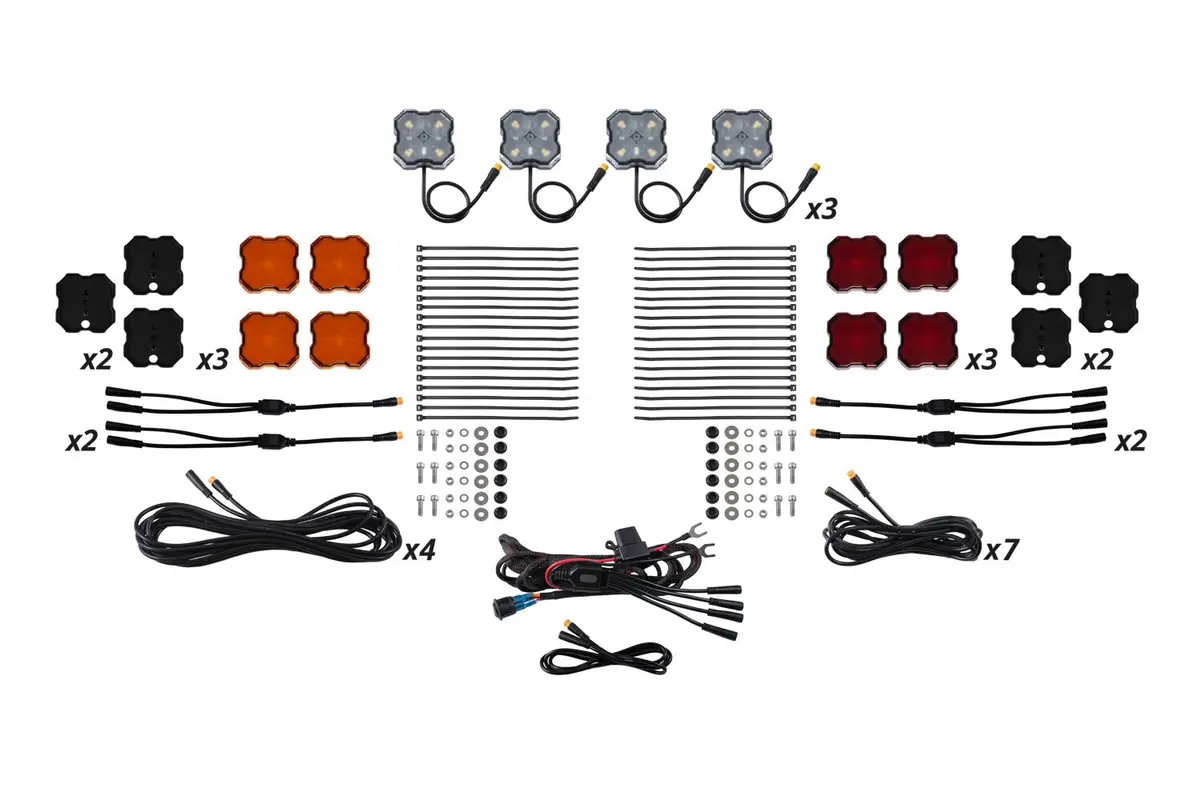 Single-Color Rock Light Installer Magnet Mount Kit (12-Pack) 1