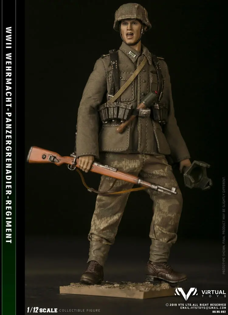 Pre-Order - 1/12 Pocket Elite Series  Wwii Wehrmacht Panzergrgrenadier Regiment 1