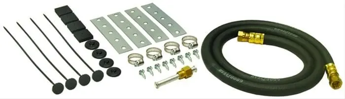 Derale Fluid Cooler Installation Kit – Complete Hardware Pack For Radiator-Mounted Transmission Coolers (13065) 1
