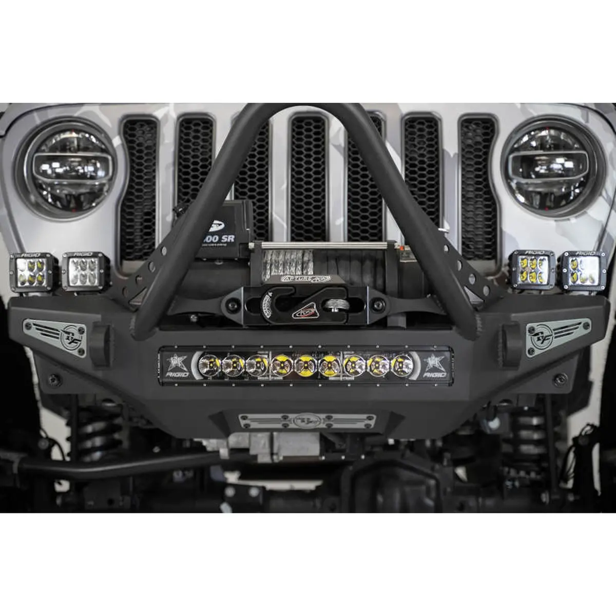Addictive Desert Designs 1-5/16In Winch Fairlead Plate W/ Recessed Round End Hook - Black | Ac99157590na 2