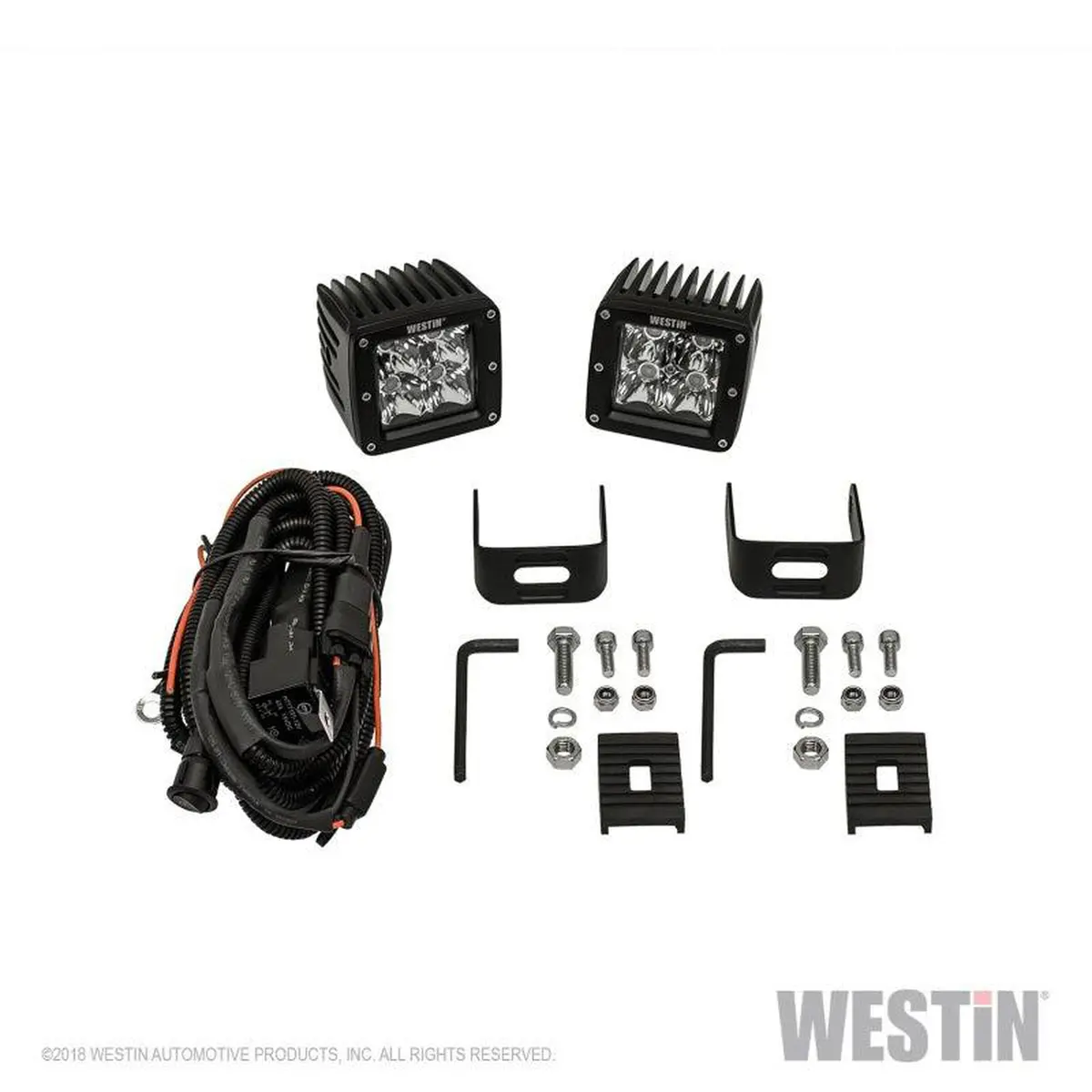 Westin Compact Led 5W 3.2 Inch X 3 Inch (Set Of 2) - Black Universal Fit Compatible With 2021+ Ford Bronco | 09-12200B-Pr 1