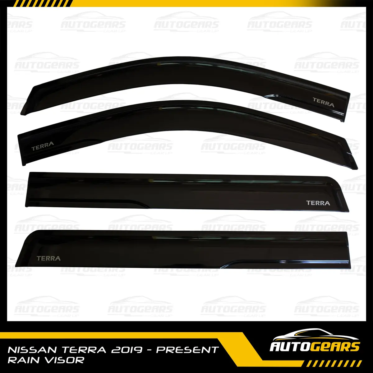 Nissan Terra (2018 - 2026) Rain Visor With Logo 1
