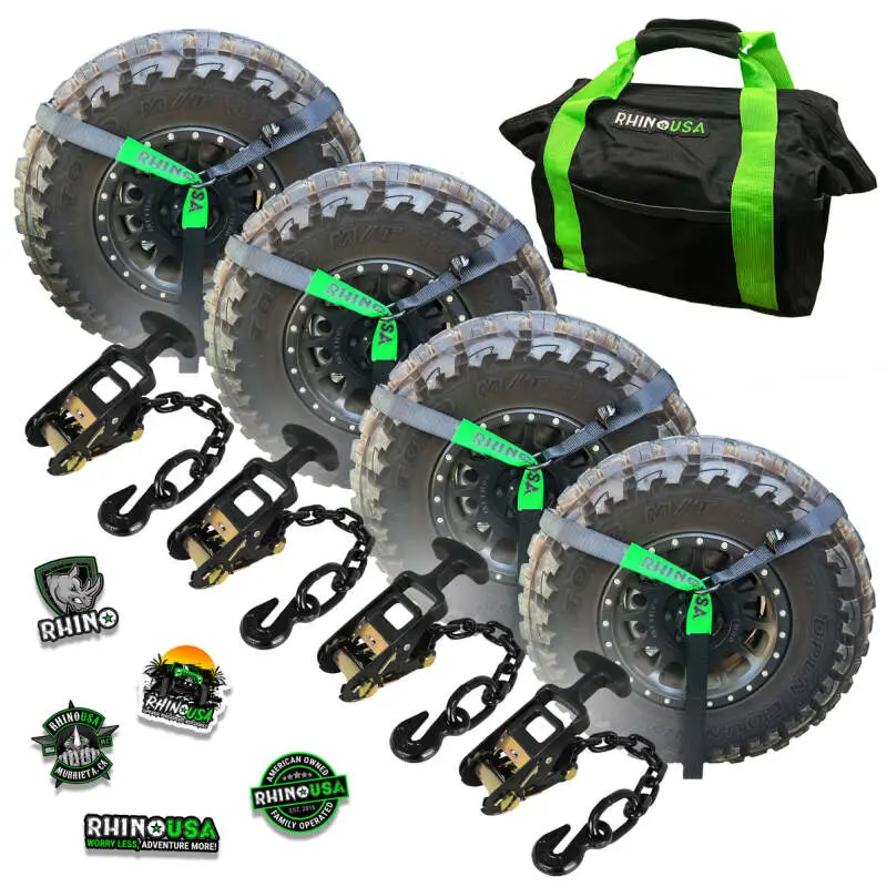 Rhino Usa Lasso Straps; Basket Straps - Black | Lasso-Straps-Blk 1