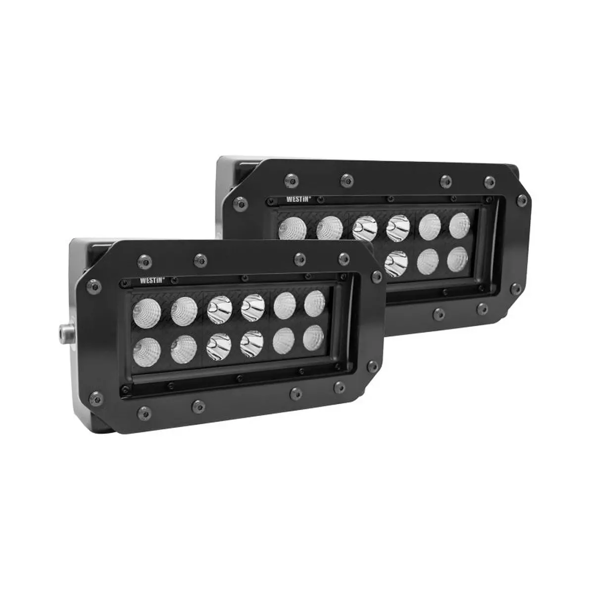 Westin Hdx Flush Mount B-Force Led Light Kit (Set Of 2) W/Wiring Harness | 57-0025 1