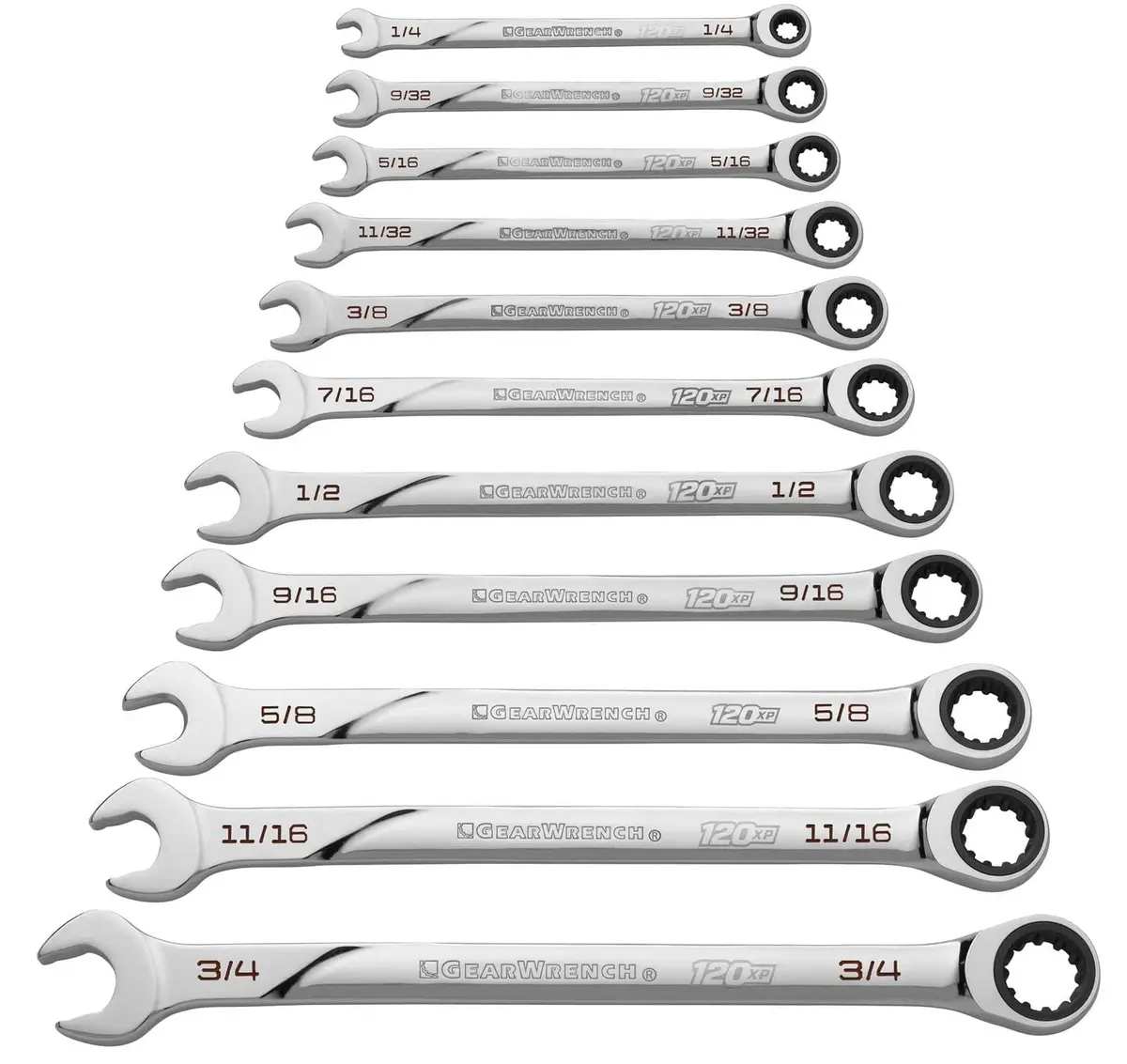 Gearwrench 86450 Professional Ratcheting Wrench Set 1