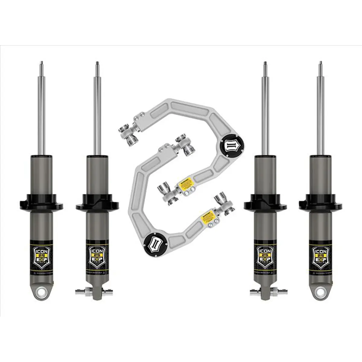 Icon Hoss 2.0 Stage 2 Suspension System Billet Uca (2- 3In Lift) For 2021+ Ford Bronco | Icok40012 1
