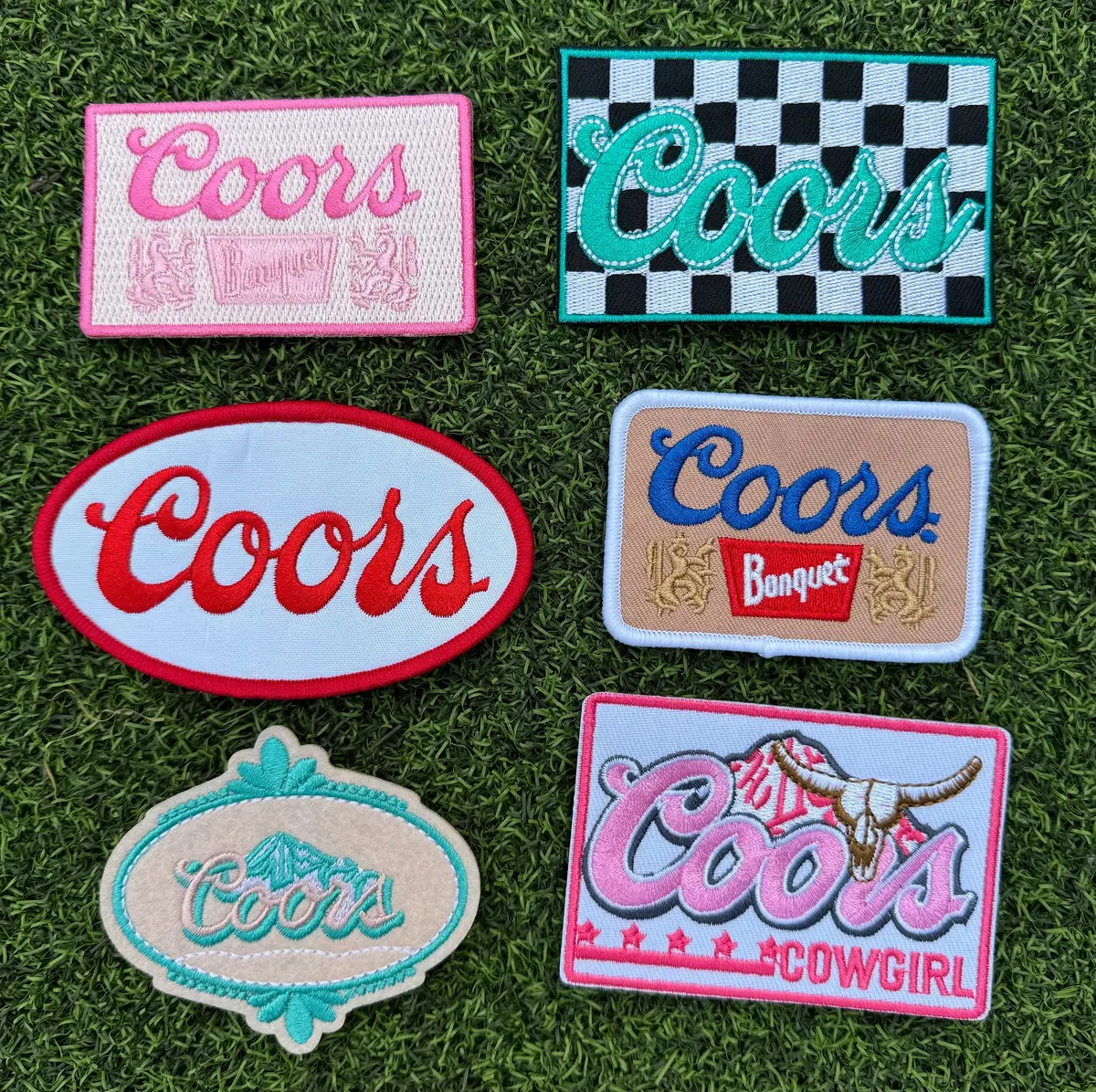 Coors Cowgirl Iron On Patches 1