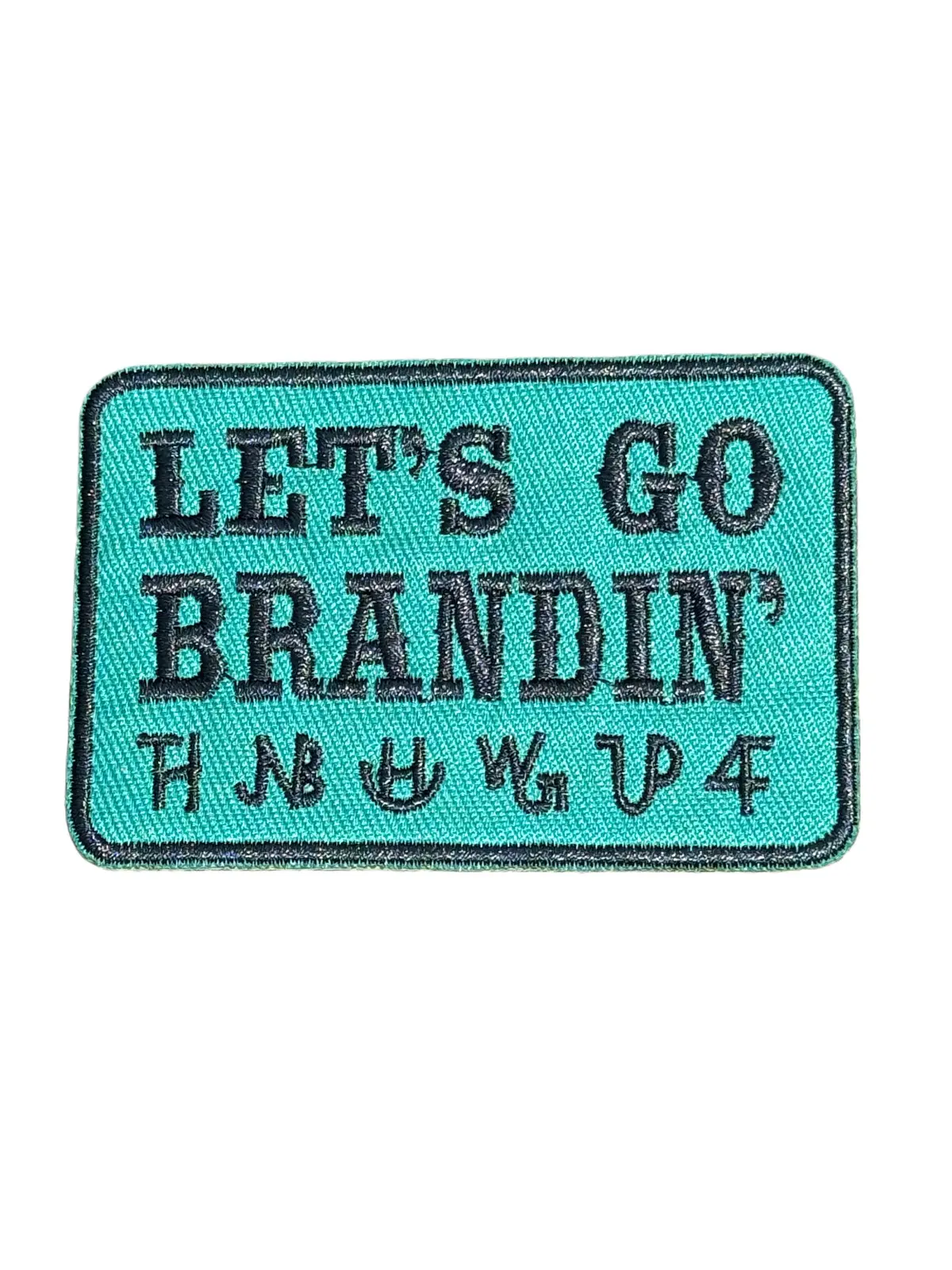 Let’S Go Brandin’ Iron On Patch 1