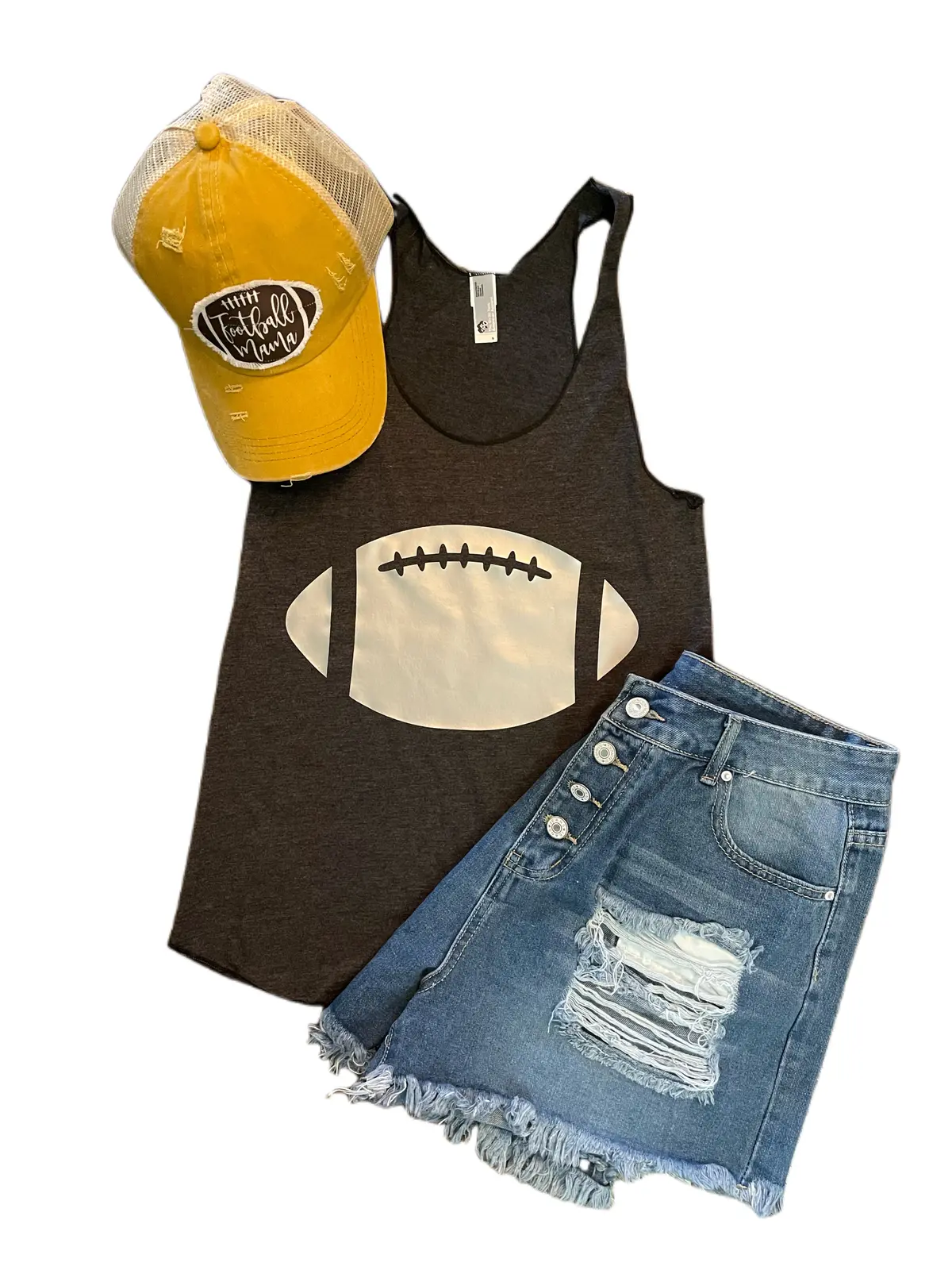 Metallic Silver Football Tank 1