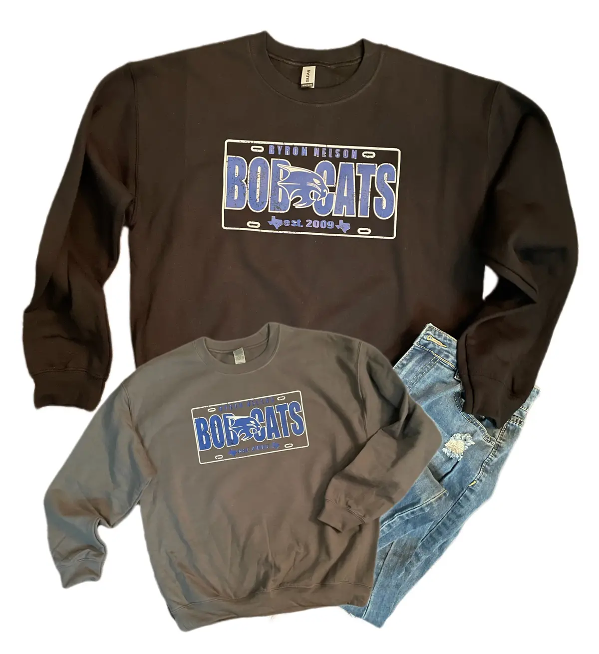 Bobcats Bnhs License Plate Sweatshirt (Various Colors) 1