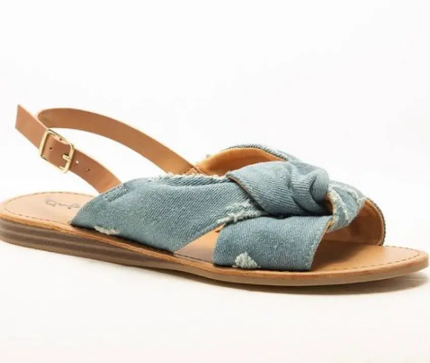 Andi Sandal In Denim 1